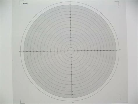 Optical Comparator Chart For Profile Projector Overlay Chart NO 13