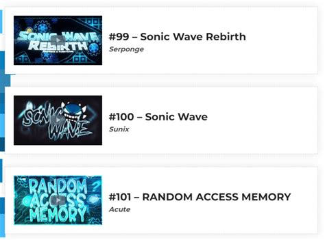 Sonic Wave is now Top 100. Feel old yet? : r/geometrydash