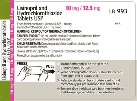 Lisinopril and Hydrochlorothiazide (International Laboratories, LLC ...