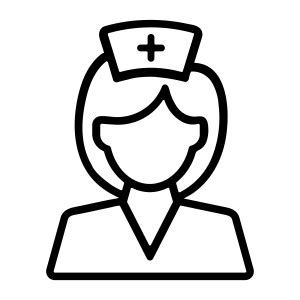 Nurse Silhouette Outline SVG, Medical Assistant SVG | PremiumSVG