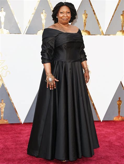 Whoopi Goldberg Wears Retro Ball Gown for Oscars 2016