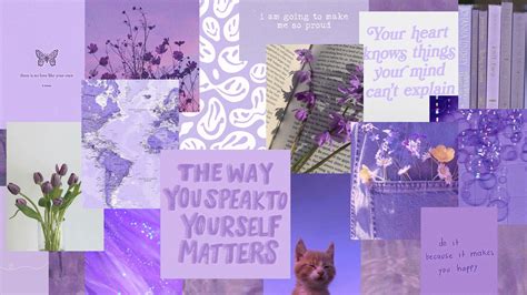 Aesthetic Purple Desktop Wallpaper - Etsy