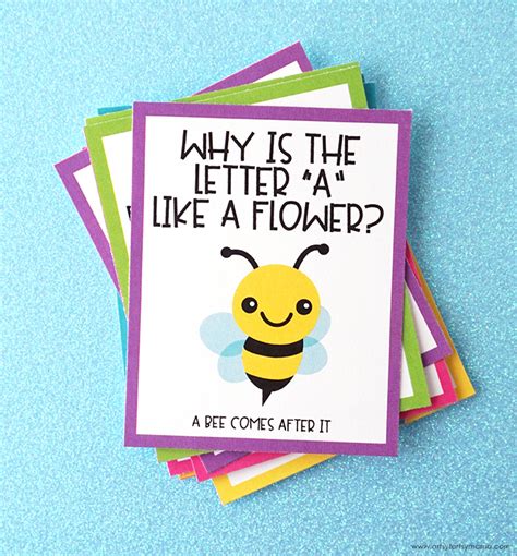 Free Printable Spring Jokes | artsy-fartsy mama