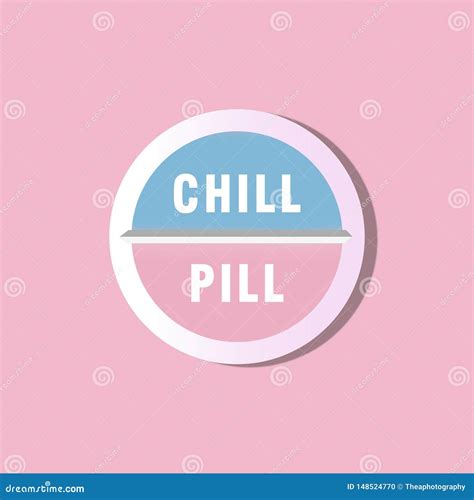 Chill Pill Illustration stock illustration. Illustration of drug ...