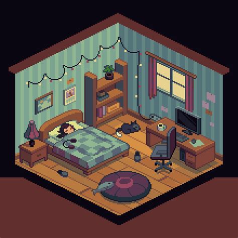 Isometric room : r/PixelArt