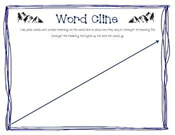 Word Cline Vocabulary Worksheet | Vocabulary worksheets, Writing words, Vocabulary