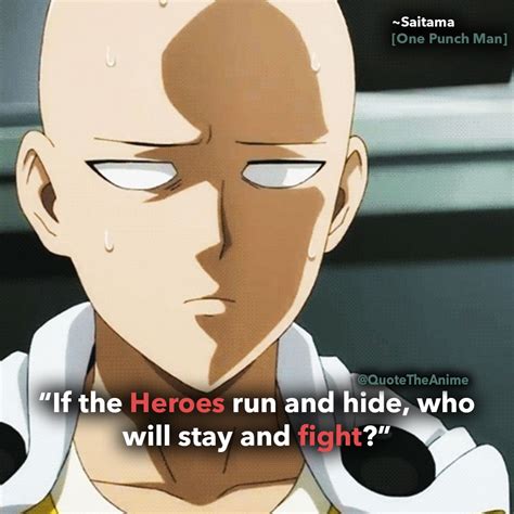 an anime character with the caption that reads, if the heros run and hide, who will stay and fight?