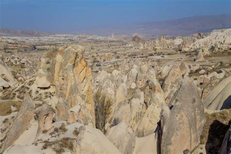 Cappadocia Tuff Rock Formations Landscape Stock Image - Image of ...