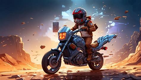 Premium Photo | Futuristic Motorcycle Ride Epic Digital Concept Art by Dan Mumford