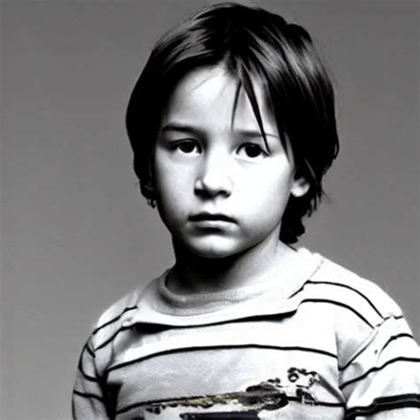 photograph of keanu reeves as a young child | Stable Diffusion