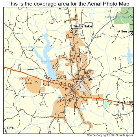 Aerial Photography Map of Lexington, TN Tennessee