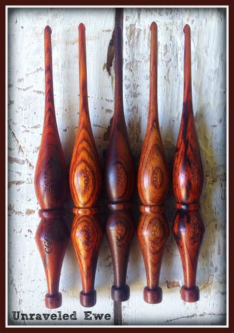 Wooden Crochet Hook / Hand-turned Cocobolo Crochet Hook