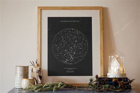 Personalized Star Map Print or Poster of the Night Sky - Posterhaste