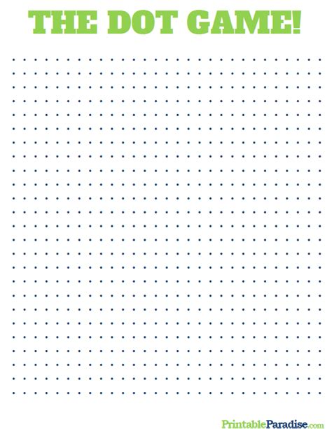 Dot Game Printable