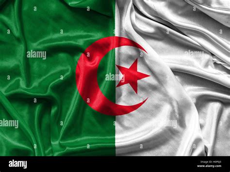 Algerian flag map hi-res stock photography and images - Alamy