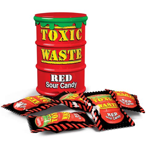 Toxic Waste Red Sour Candy Drum 52g