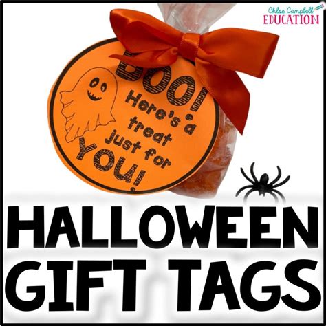 Halloween Gift Tags Boo Basket Gift Label Halloween Treat Tags - Etsy