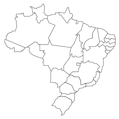 Brazil Map Coloring Pages - Learny Kids