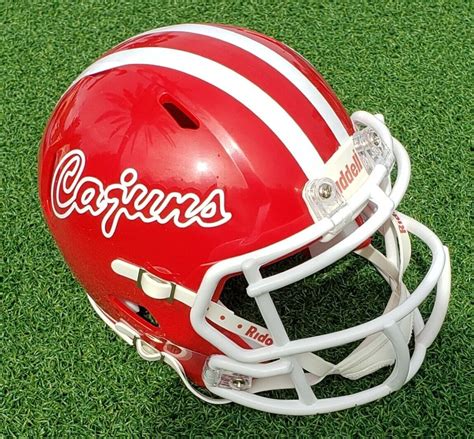 LOUISIANA LAFAYETTE RAGIN' CAJUNS THROWBACK FOOTBALL MINI HELMET | eBay