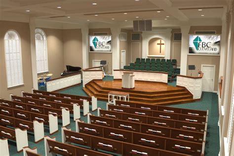 Church 3D Rendering | Interior Design for Churches