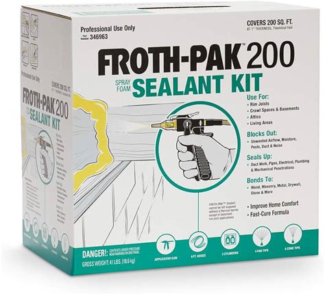 Froth-Pak 200 Spray Foam Sealant Kit Set-Up, Precautions,, 53% OFF