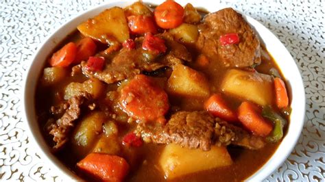 Beef stew with potatoes and carrots - YouTube