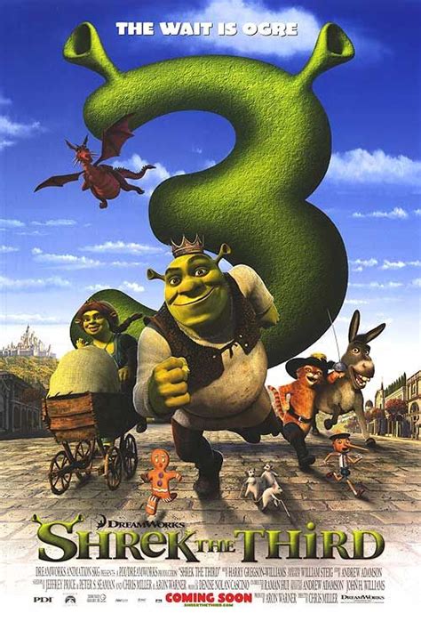 [ SHREK THE THIRD POSTER ] | Shrek, Animated movie posters, Animated movies