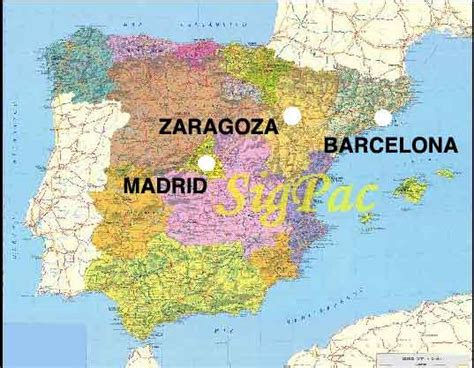 Zaragoza Map - Spain