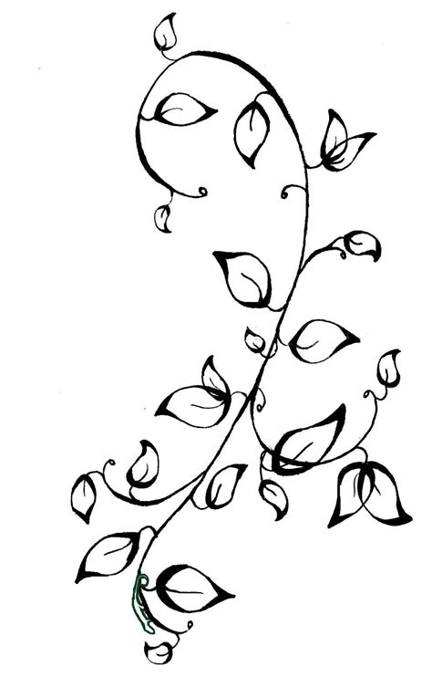 Simple Flower And Vine Sketch - Picture Gallery - ClipArt Best ...