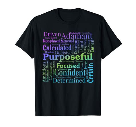 CDMGG Purposeful Word Cloud Art Achiever Motivation Inspirational graphic tee,women's tshirts ...