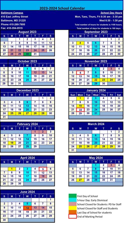 Baltimore County Schools 2024 Calendar - Rose Wandis