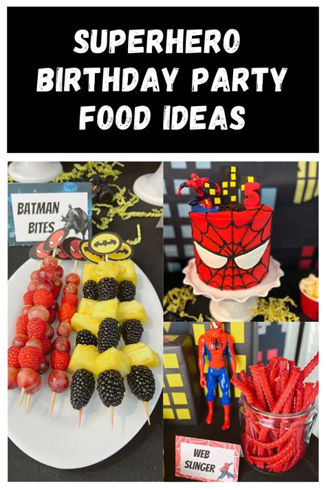 The best superhero party food ideas - Coco's Caravan