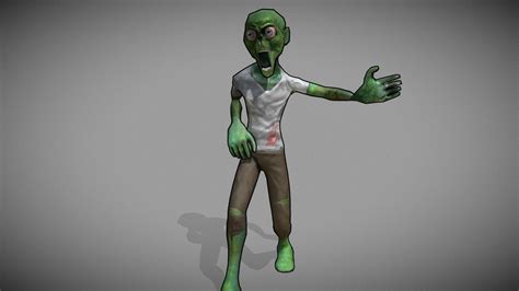 Low Poly Zombie (Game Animation) - Download Free 3D model by Jerome Angeles (@jeromeangeles ...