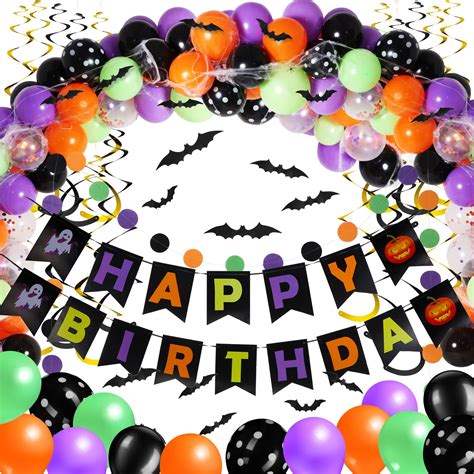 Charniol 167 Pcs Halloween Birthday Party Decorations for Kids ...