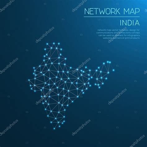 India network map. — Stock Vector © gagarych #125893150