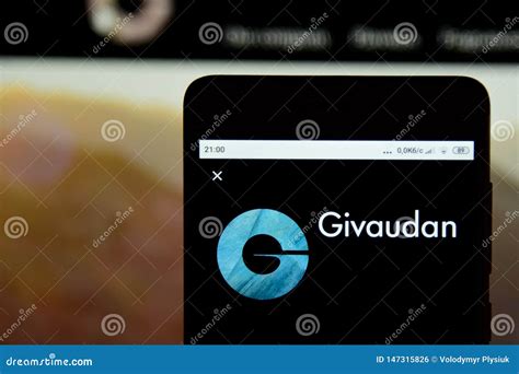 Givaudan Logo Seen on the Smartphone Screen . Editorial Photo - Image ...