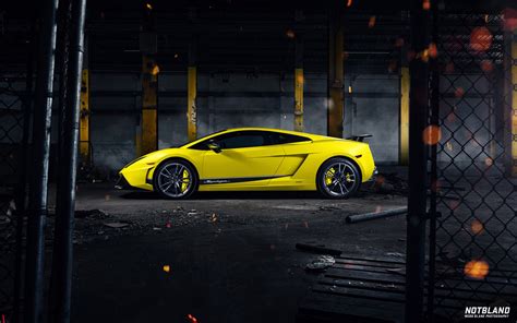 Car Lamborghini Gallardo Superleggera Yellow Side Warehouse wallpaper | 1920x1200 | #16408