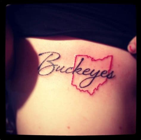 Buckeye for life | State tattoos, Ohio tattoo, Ohio state tattoos