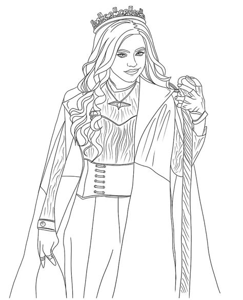 Descendants Audrey Coloring Page - Free Printable Coloring Pages for Kids