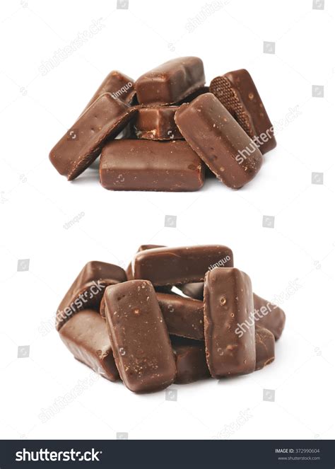 Pile Chocolate Candies Isolated Stock Photo 372990604 | Shutterstock