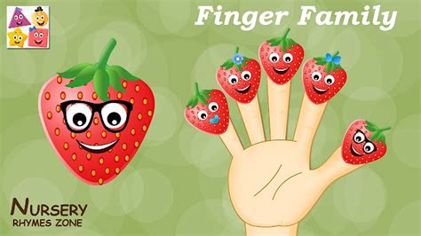 Finger Family Strawberry | Strawberry Finger Family | Nursery Rhymes for Kids