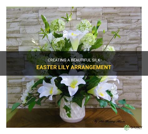 Creating A Beautiful Silk Easter Lily Arrangement | ShunCy