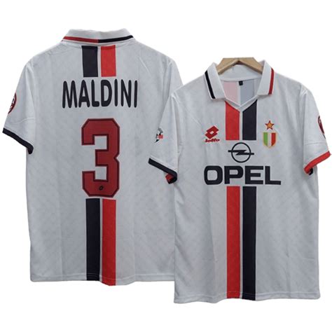 Maldini Ac Milan 1996-97 Away Jersey | Retro collection - Cyberried Store