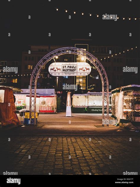 Night Market in St. Pauli, Germany Stock Photo - Alamy