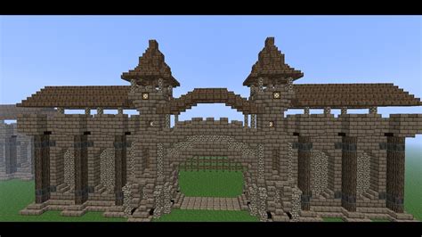 Minecraft Medieval Castle Gate