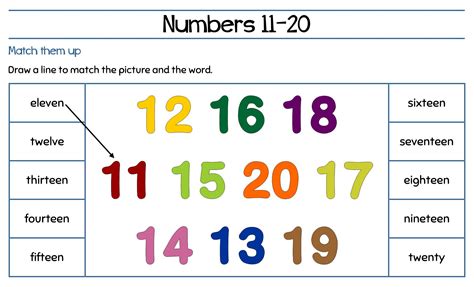 Large Numbers 11-20 - 10 Free PDF Printables | Printablee | Printable ...