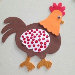 chicken craft idea for kids (5) | Chicken crafts, Farm animal crafts ...