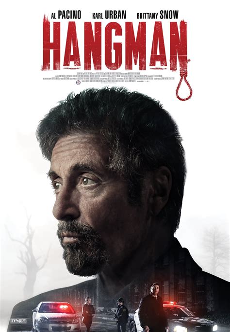 HANGMAN trailer & poster - Al Pacino, Karl Urban & Brittany Snow must find a serial killer ...