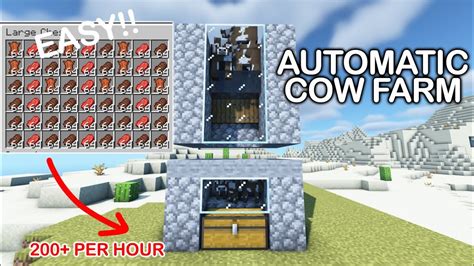 Minecraft Automatic Cow Farm 1.19 - YouTube