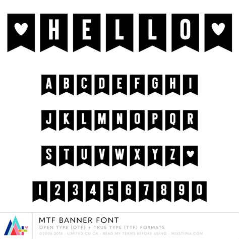 Miss Tiina + Fonts + MTF Banner Font